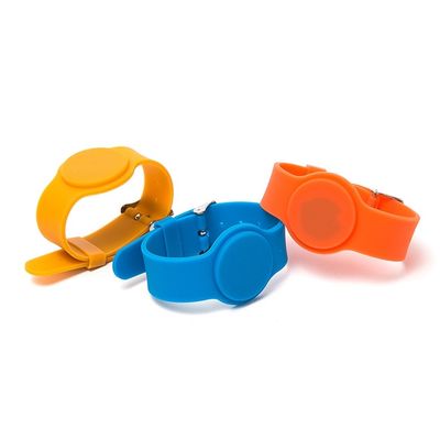 Colorful Silicone RFID NFC Wristband With Cashless Payments , RFID Bracelet For Events