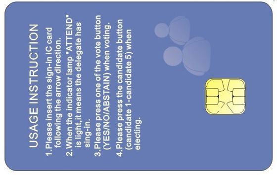 ATMEL 24C256 시리즈 호텔 키 카드에 대한 연락 스마트 카드