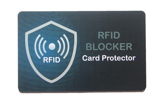 0.84-0.86mm 두꺼운 PVC NCF 보호 카드, RFID NFC 차단 카드