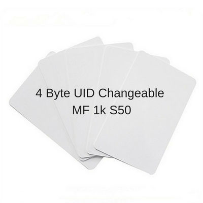13.56MHz Uid 변경 가능한 RFID 카드 ISO14443A 블록 0 부문 적기 / IC 복사 복제