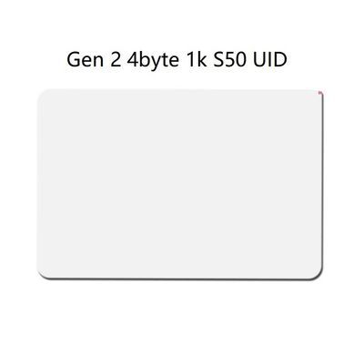13.56MHz Uid 변경 가능한 RFID 카드 ISO14443A 블록 0 부문 적기 / IC 복사 복제