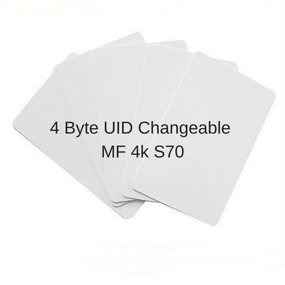 ISO14443A Uid 변경 가능한 RFID 스마트 카드 13.56mhz 액세스 제어 PVC 카드
