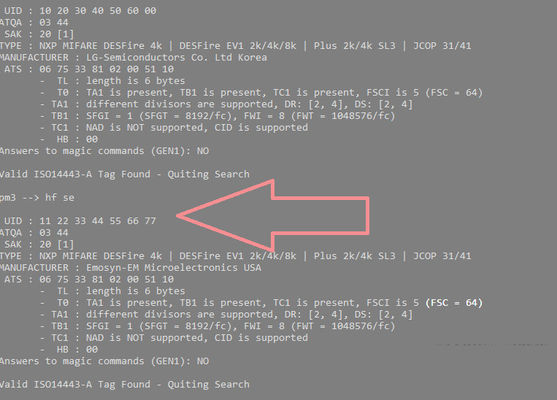 ISO14443A Uid 변경 가능한 RFID 스마트 카드 13.56mhz 액세스 제어 PVC 카드