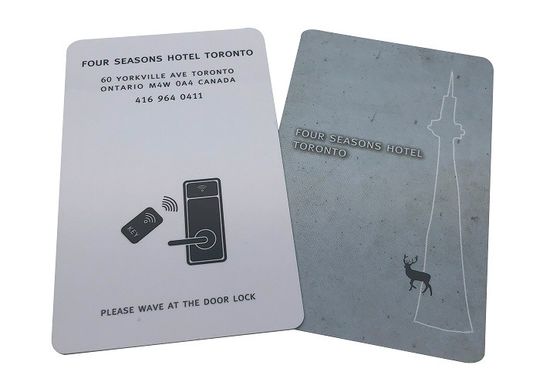사용자 지정 인쇄 13.56mhz RFID 키 카드 0.84mm 두께 액세스 제어 키 카드