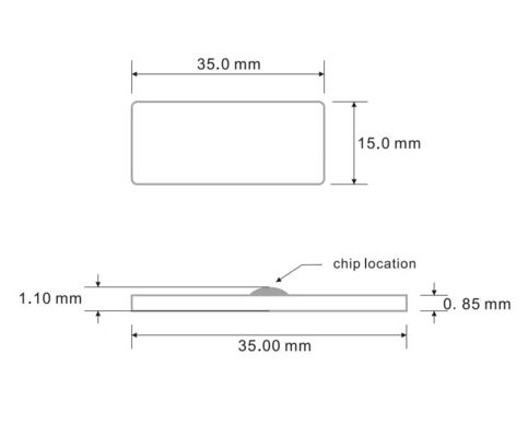자동화 및 지능형 UHF RFID 세탁용 태그 UC ODE 8 칩