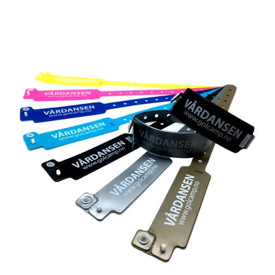 로고 인쇄 PVC 병원 의료 손목밴드, RFID NFC 태그 팔찌 일회용