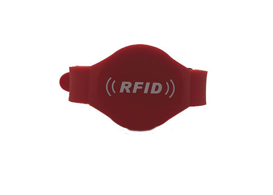 M5 칩 실리콘 RFID 접근 제어 손목밴드 ISO14443A ISO15693 표준