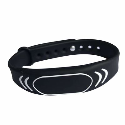 OEM 스마트 실리콘 NFC RFID 액세스 제어 손목밴드 13.56MHZ 축제 이벤트