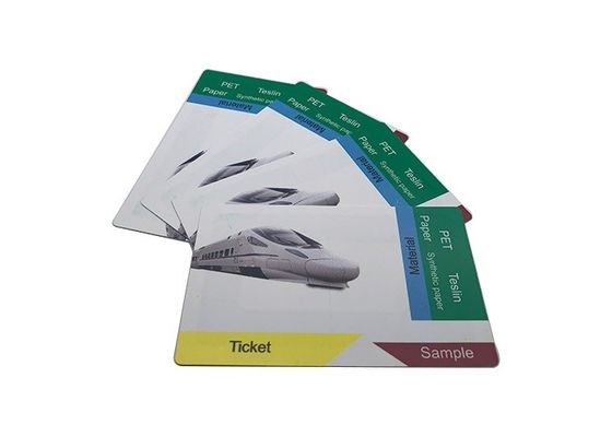 기차 RFID 종이 티켓 13.56Mhz ISO14443A 프로토콜 사용자 정의 색상