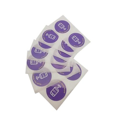 사용자 지정 인쇄 NFC 스마트 레이블 13.56MHZ NFC 사용자 지정 스티커 비접촉