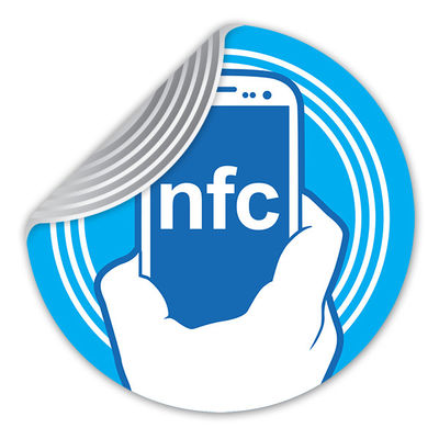 PET 물질 RFID NFC 포럼 태그 TYPE 2 전자 NFC 태그 13.56MHZ 주파수