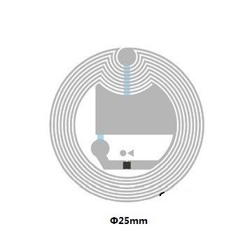 0.07mm 두꺼운 종이 NFC 칩 스티커 재쓰기 가능한 NFC 태그 고주파 13.56mhz