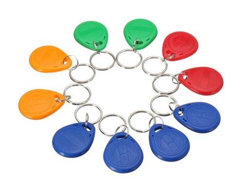 ABS RFID NFC 키 포브 키리스 엔트리 125khz 13.56MHZ 키 태그 사용자 정의 로고