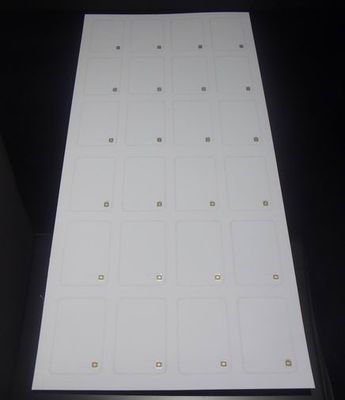 화이트 매트 PVC 또는 PETG HF RFID 인레이 시트 RFID Prelam 4 x 6 사용자 정의