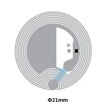 전자 213 칩 HF RFID 인레이 NFC 프로그래밍 가능한 태그 PET 물질