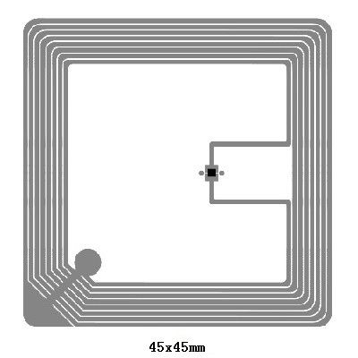 D25mm 건조 또는 젖은 HF RFID 인레이 태그 13.56MHz ISO 14443A 클래식 (R) 1K