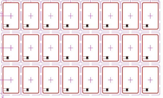 PVC 물질 접촉 없는 HF 수건 RFID Prelam 125KHZ 13.56MHZ RFID 인레이