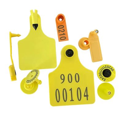 70x80mm 104x74mm UHF 동물 RFID 귀 태그 가축 모니터링을위한 TPU 물질