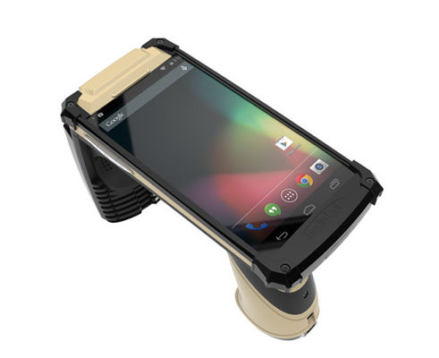 휴대용 스마트 RFID 카드 리더 라이터 IP68 안드로이드 6.0 UHF RFID 리더 6000mAh
